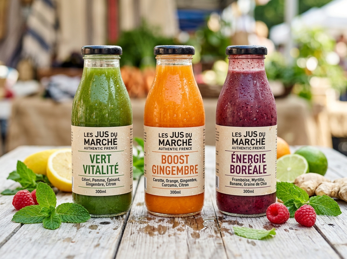 Bouteilles de jus pressés à froid Bendigo Boost